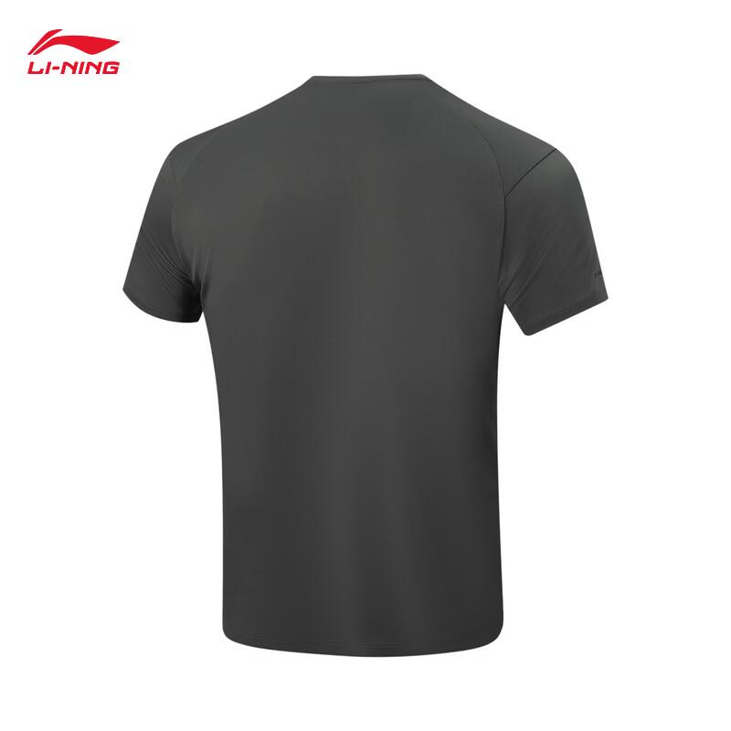 Li-Ning Мужской спортивный костюм с коротким рукавом и шортами, лето 2026, AWBW087