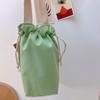Portable Bottle Drawstring Bag Candy Color Water Bottle Holder Handbag Thermos Pouch  Men/Women