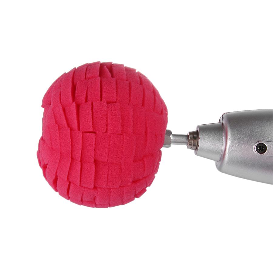 Универсальный 3 шт. Красный Мягкий 3"(76мм )Полировальный шар Финишный полировальный круг Полировальная подушечка для полировки автомобиля