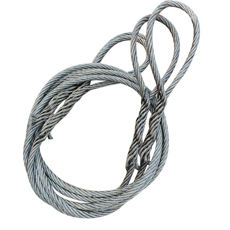Machine-Braided Hand-Braided Wire Rope Slings with Oiled Hemp Core – Various Specifications