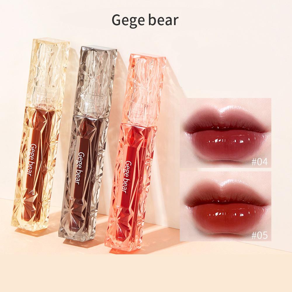 GEGE BEAR Зеркальная помада для губ Lip Glaze Korean Plumping Gloss Lipstick