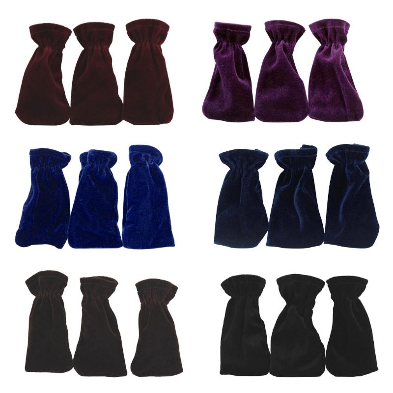 3 шт. Чехол для педали сустейна пианино Плюшевый чехол для защиты педали пианино Футляр Противоскользящие аксессуары для пианино Пылезащитные чехлы для педалей