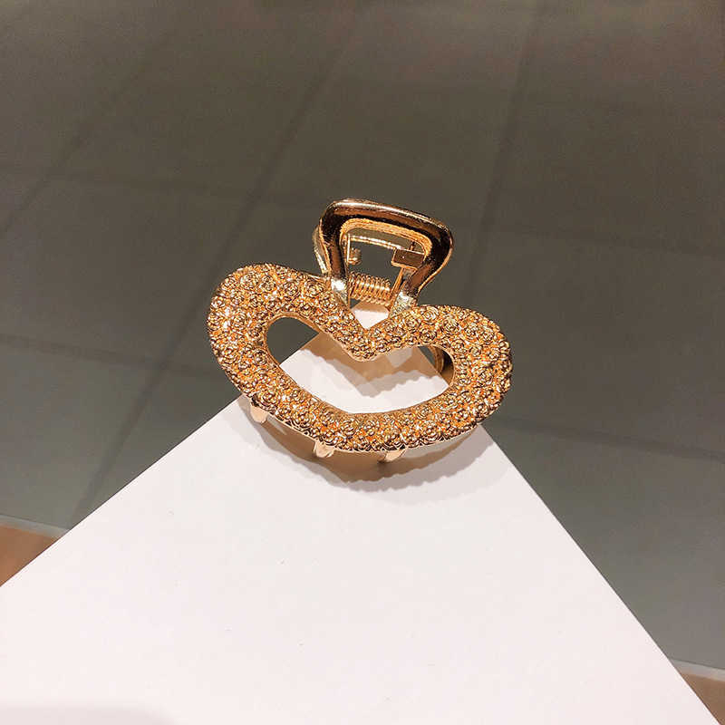 Модные простые геометрические заколки для волос с когтями для женщин и девочек, металлические заколки для волос в форме краба, полые заколки для волос, аксессуары для волос, головные уборы