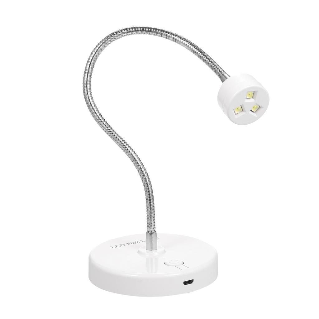 УФ светодиодная лампа для ногтей Гель-лак Сушка для ногтей Лампа для полимеризации клея для ногтей Регулируемый угол 360 градусов УФ-свет для ногтей Светодиодная терапия