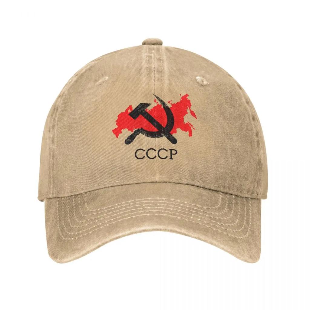 Стильная бейсболка с хвостиком с флагом СССР СССР для мужчин и женщин на весну-осень, ковбойская шляпа, армейская военная кепка России