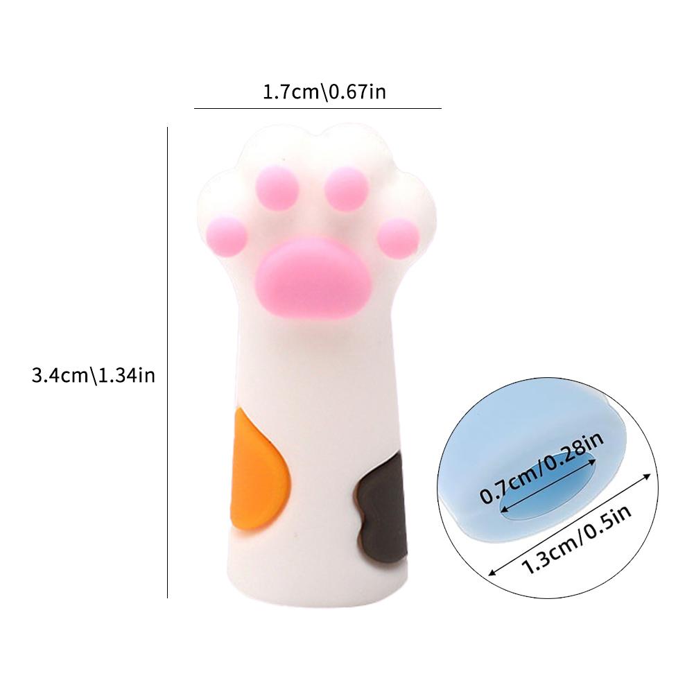 6/12 шт. фиксаторы для спиц «кошачий коготь», разноцветные силиконовые принадлежности для лап, симпатичный наконечник для вязания C G6S0