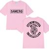 2025 Hip Hop Vintage T Shirt Men Women Sons of Anarchy SAMCRO Double Sided Print Short Sleeve T-shirts Unisex 100% Cotton Tops