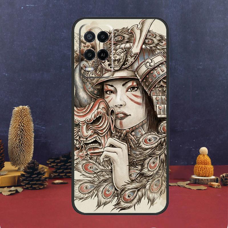 Японский Самурай Чехол Для Oppo A80 A60 A40 A78 A98 A58 A38 A18 A54 A74 A94 A96 A76 A16 A15 A17 A57 A5 A6 Pro
