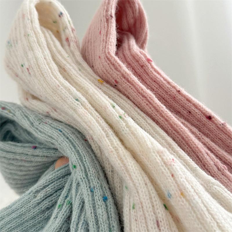 Женские милые милые Y2k теплые зимние и осенние цветные гетры в горошек, чехлы для лодыжек