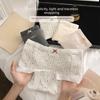 Женские весенне-осенние милые трусики с бантиком из чистого хлопка, удлиненные, с антибактериальной ластовицей, с плоским углом и высокой талией