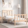 VidaXL Bed Frames with Simple Solid Wood Headboard 3193106
