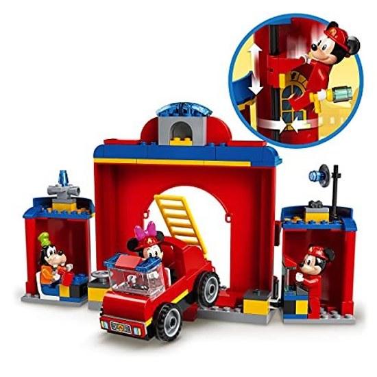 LEGO Друзья Микки Пожарная станция 10776 Конструктор Подарок Спасение Животных Мальчики Девочки 4+ лет
