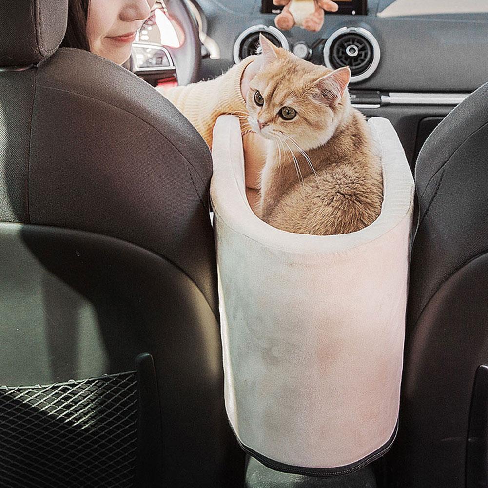 Портативное автокресло для домашних животных, сиденье для собаки с центральным управлением, нескользящий безопасный автомобильный подлокотник, коробка-бустер, питомник, кровать для маленьких собак, кошек, путешествий