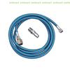 [C] Адаптер 1/8" BSP, 180 см, нейлоновый плетеный шланг для аэрографа, распылитель, нейлоновая трубка для шланга аэрографа, подходит для большинства брендов