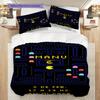 Pixel Love Player Bedding(1 * duvet cover + 2 * pillowcase, without core) Christmas birthday gift Duvet cover and pillowcase Soft and comfortable