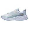 Li Ning Мягкие нескользящие износостойкие низкие повседневные кроссовки женские Бело-синие AGLT052-4