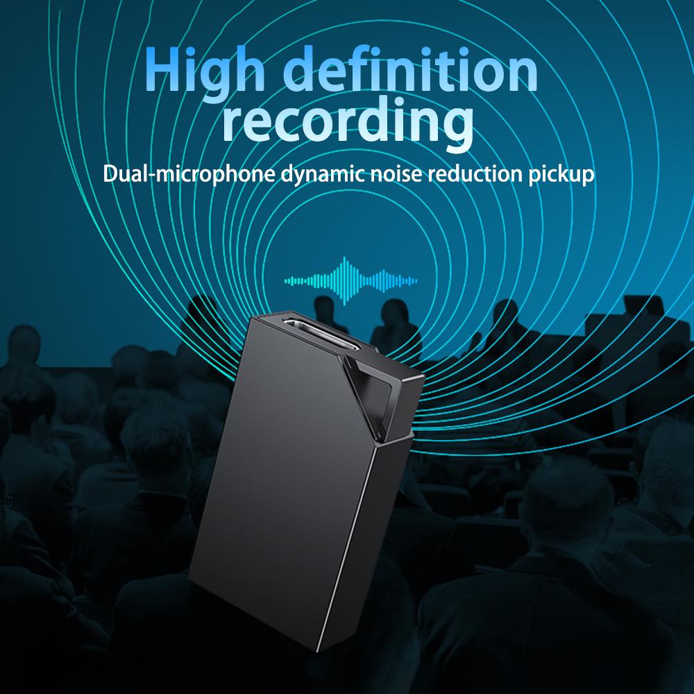 1,18-дюймовый ультрамини диктофон, интеллектуальное распознавание голоса, цифровой аудио шпион, запись в одно касание, шумоподавление, MP3