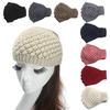 Подарочный тюрбан, аксессуары для волос, вязаная шерстяная повязка на голову для девочек, эластичная повязка для волос, связанная крючком
