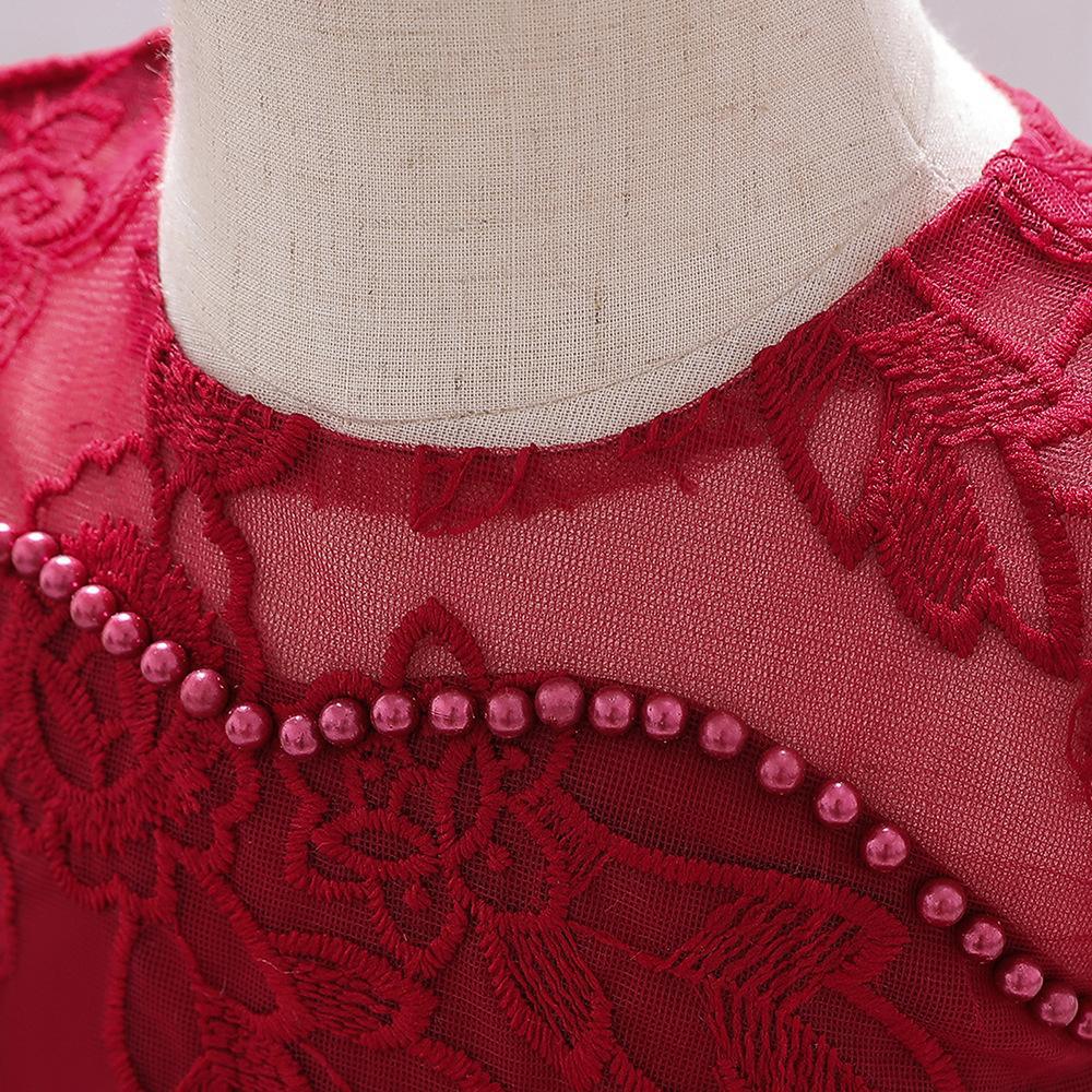 Вечернее платье для новорожденных девочек 0, 1, 2 лет, элегантное элегантное платье принцессы с открытой спиной и свадьбой, днём рождения, пышное платье для девочек