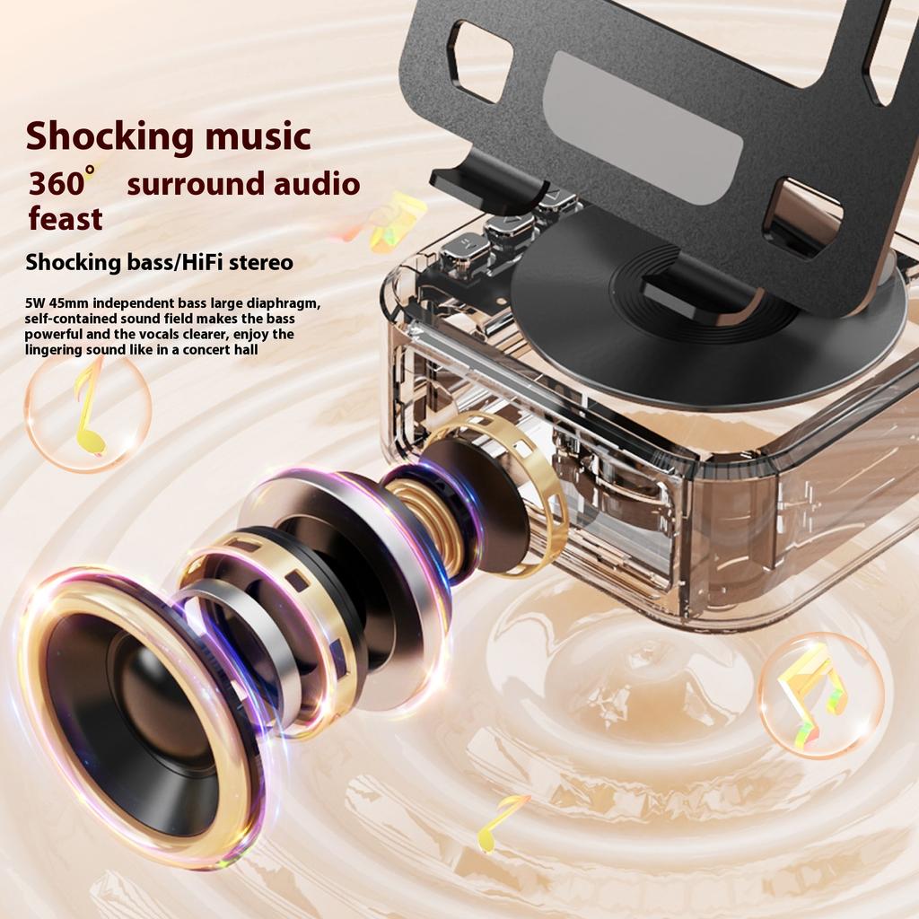 Creative Three-in-one Tablet Bracket, Speaker, Power Bank, Multi-functional Live Broadcast Bracket, Bluetooth Speaker, Mobile Phone.