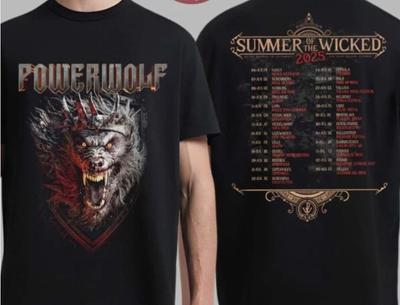 Powerwolf Лето Нечестивых 2026 Европейский Тур Даты Двусторонняя Унисекс Футболка