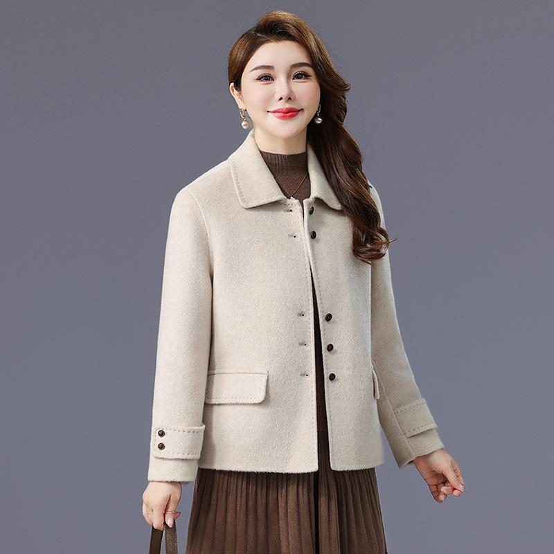 Двустороннее пальто миди приталенного силуэта из верблюжьей шерсти для женщин - Коллекция Осень/Зима 2025