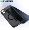 KEYSION Магнитный чехол для телефона для Samsung A07 A06 A05 Силикон+ПК Матовый Полупрозрачный Прозрачный Ударопрочный Чехол для Galaxy A05 A06 A07