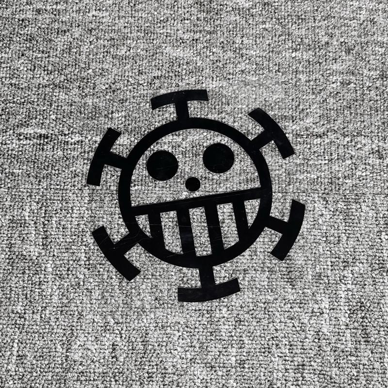 Car Stickers Trafalgar Law Pirates Laser Refletive Decoration For Fuel Tank Cap Bumper Trunk Window Motorcycle Tablet Phone C40