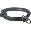 Semi-choke Collar - Trixie - Soft Rope - Black - Size Medium - Traction Reducer