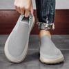 Mesh one-pedal lazy men's shoes 2025 new spring casual trendy shoes men's thick-soled breathable dad shoes men's