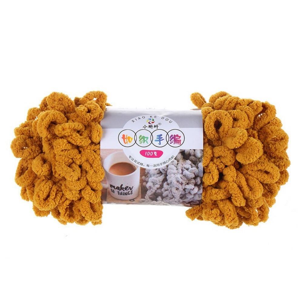 Multi-color Finger Circle Yarn 100g/Roll Hand Knitting Yarn Finger Loop Yarn Crochet Projects