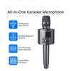 Professional Wireless Karaoke Microphone Bluetooth Speaker All-in-1,20W DSP OTG Dynamic Noise Reduction Mic Can TF Card Party Home Singing Duet Mode