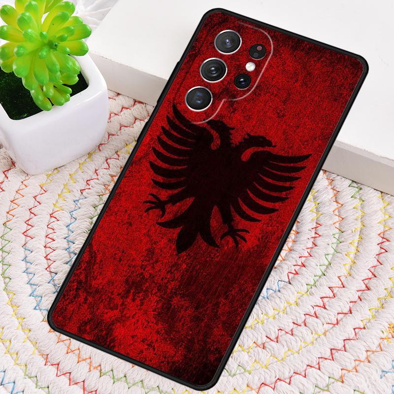 Мягкий чехол для телефона с орлом, флаг Албании, для Samsung Galaxy note 10 pro S26 Ultra S23 S24 FE S25 S21 S22 PLUS, ударопрочный