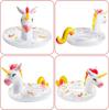 Float for Cute Unicorn Diameter Cute for Summer Water Swimming Ocean Float Adults, Shape, 82cm, Ring-shaped Float, Vacation, Play, Beach, Pool,