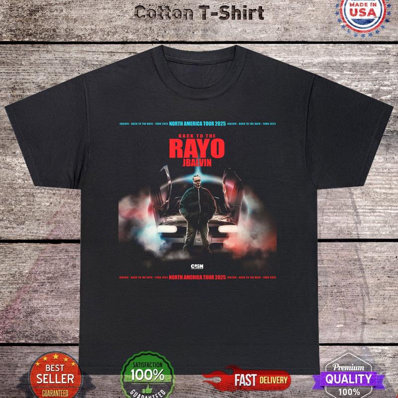 Hot New J Balvin North America Tour Back To Rayo T Shirt Full Size S 5XL ET1218