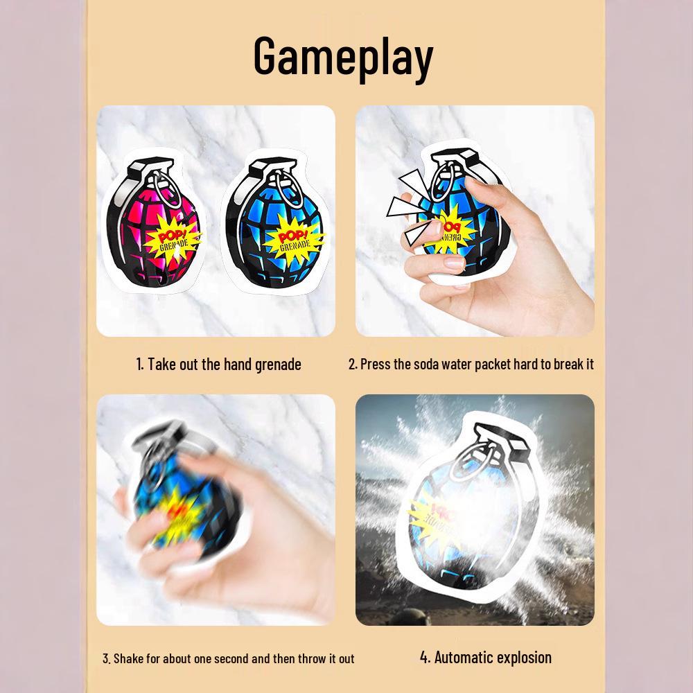 Взрывная игрушка-розыгрыш: Самовзрывающийся шар-граната для испуга и озорства