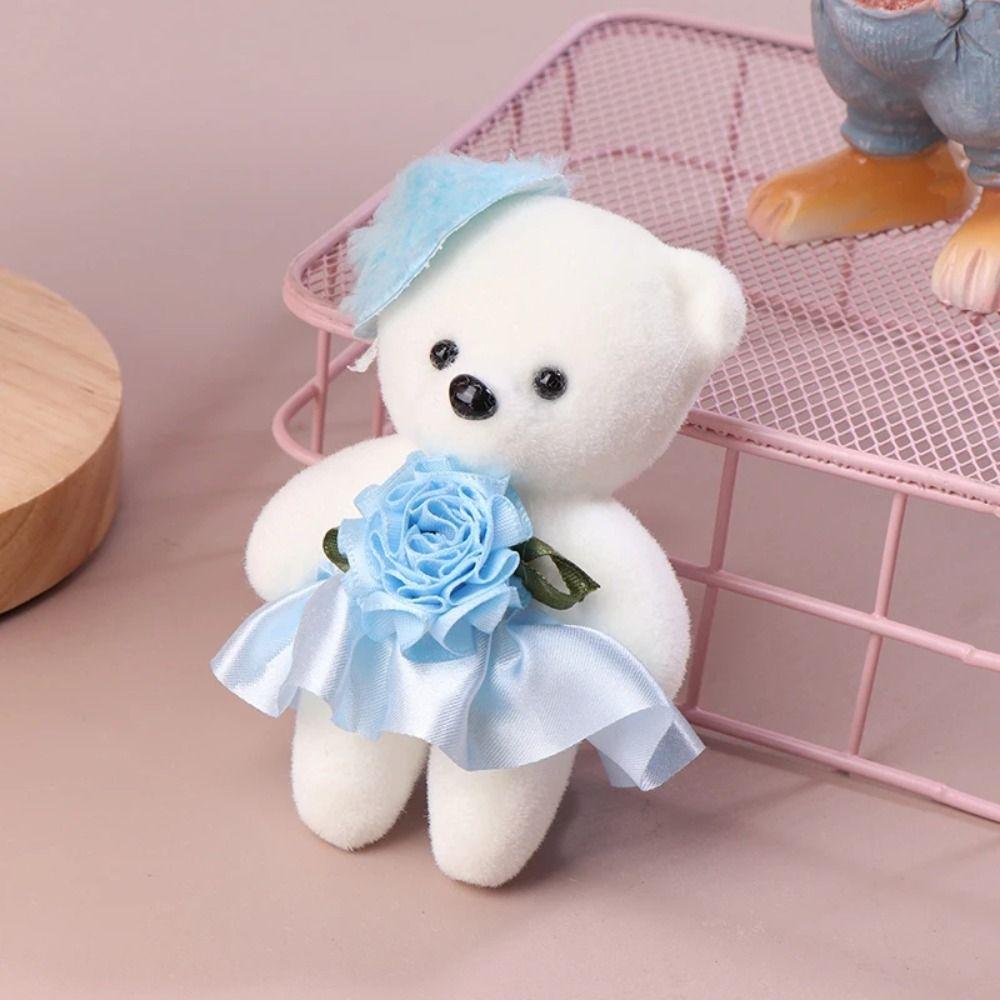 10 шт./компл. плюшевый медведь, плюшевые игрушки из пенопласта, плюшевая кукла, мультяшный букет, кукла, подарки на выпускной