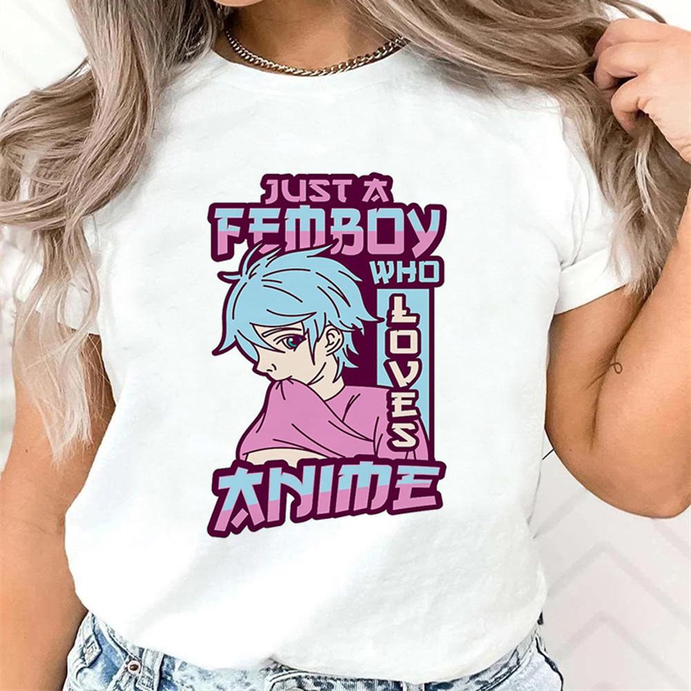Femboy shirt female Pastel Digital Punk hip hop harajuku Classic t shirt Trendy streetwear Colorful Grunge graphic 2000s