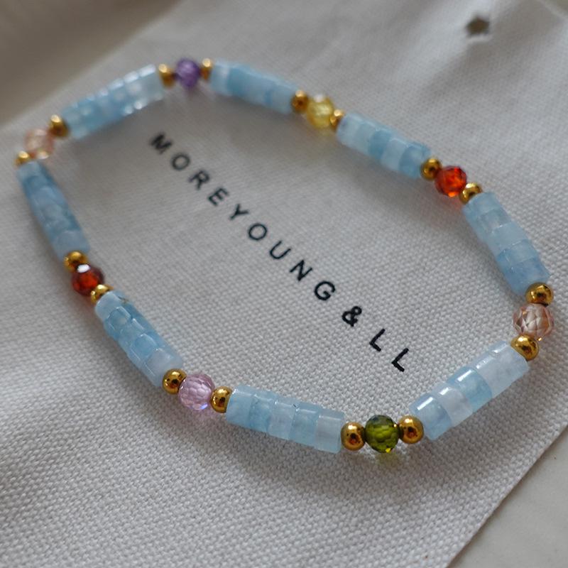 Натуральный пресноводный жемчуг и тигровый глаз богемное ожерелье - осенне-зимняя французская ретро ключичная цепочка для женщин