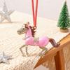 Yousheng Pony Рождественское украшение Страз Зодиакальная Лошадь Подвеска для украшения елки Сверкающий праздничный шарм Удача Лошадиная тематика Декор