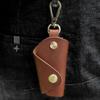 Роскошная мини-сумка для ключей из натуральной кожи, карманный брелок, органайзер для ключей для мужчин, чехол для ключей от машины, домашний