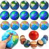 Toys Educational Mini World Earth Stress Balls Toy Foam Planet PU Globe Squeezable Balls Finger Exercise Stress Relief Children