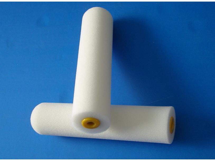 High-Density Oily Sponge Latex Paint Roller - 4" Flat Head, Solvent Resistant, No Dead Corners for Easy Color Change