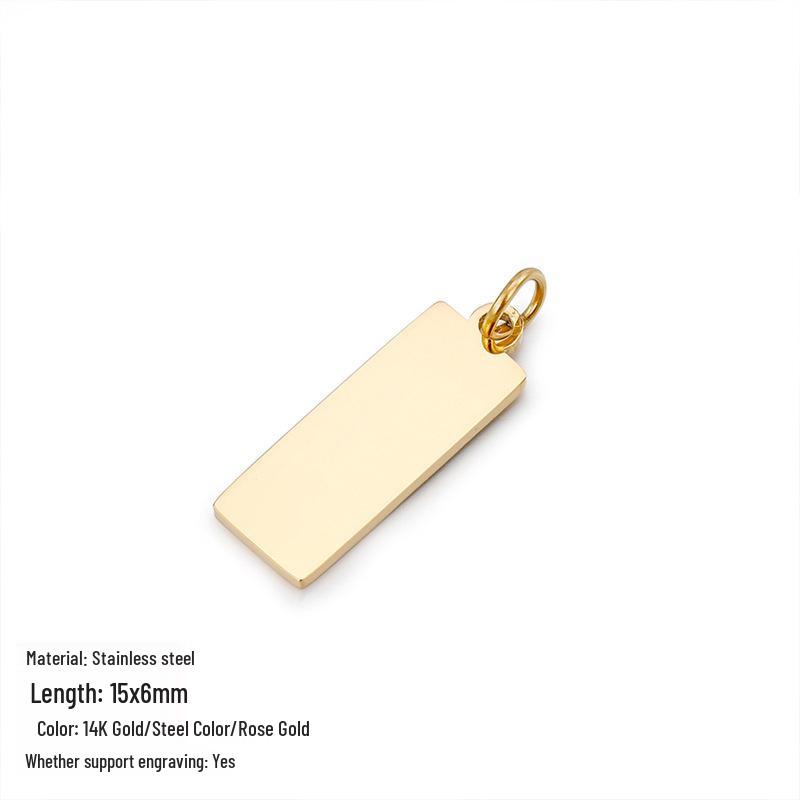 Трендовые DIY аксессуары для ювелирных изделий из титановой стали с гравировкой на заказ