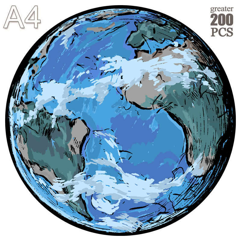 Земля Деревянный Пазл Детский Звездная География Раннее Образование Астро Сложный Деревянный Мозг Сопровождает Взрослый Пазл Вечеринка Досуг