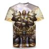 Летняя мужская футболка с коротким рукавом King of Glory Game Clothes для учеников средней школы с 3D-цифровой печатью, футболки, верх