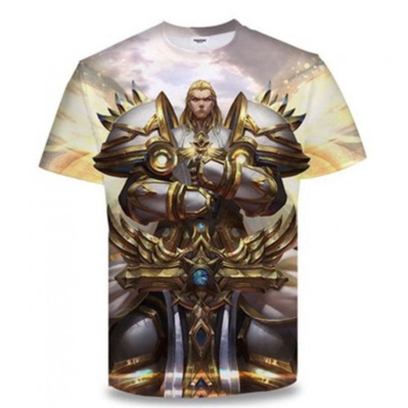 Летняя мужская футболка с коротким рукавом King of Glory Game Clothes для учеников средней школы с 3D-цифровой печатью, футболки, верх