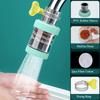 5Pcs 360 Degree Rotatable Filter Water Purifier 6-Layer Filter Kitchen Faucet Extender  Household