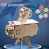 1 комплект DIY кинопроектор модель комплект ручной работы деревянная головоломка винтажный проектор строительные поделки дети STEM образовательный научный эксперимент игрушка
