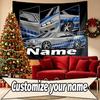 Custom Name Personalized Skyline GT Print Tapestry, Wall Art Decor, Bedroom, Dorm, Apartment, LivingRoom, Party Backdrop, Gift for Birthday